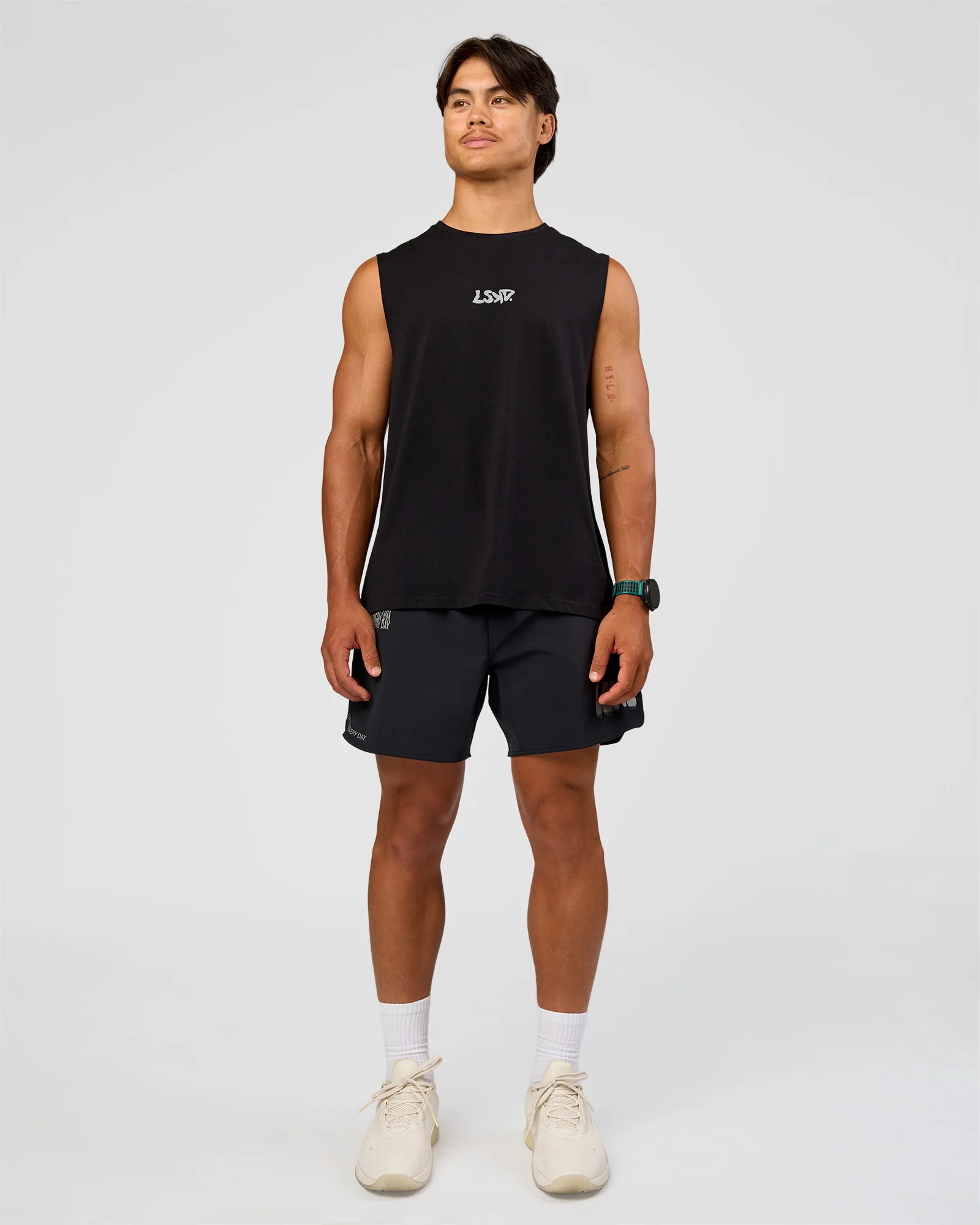 Static Grit Lift 6" Short - Black-Alloy - Image 8