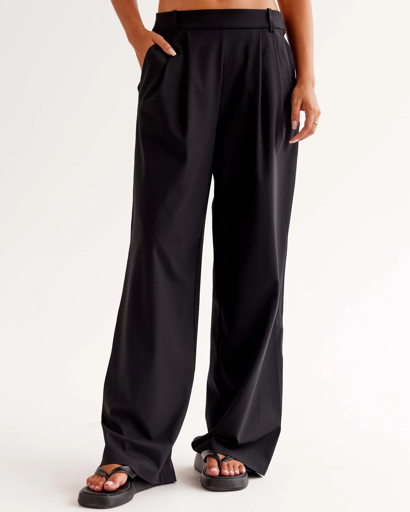 StretchShift Wide Leg Pant - Black - Image 2