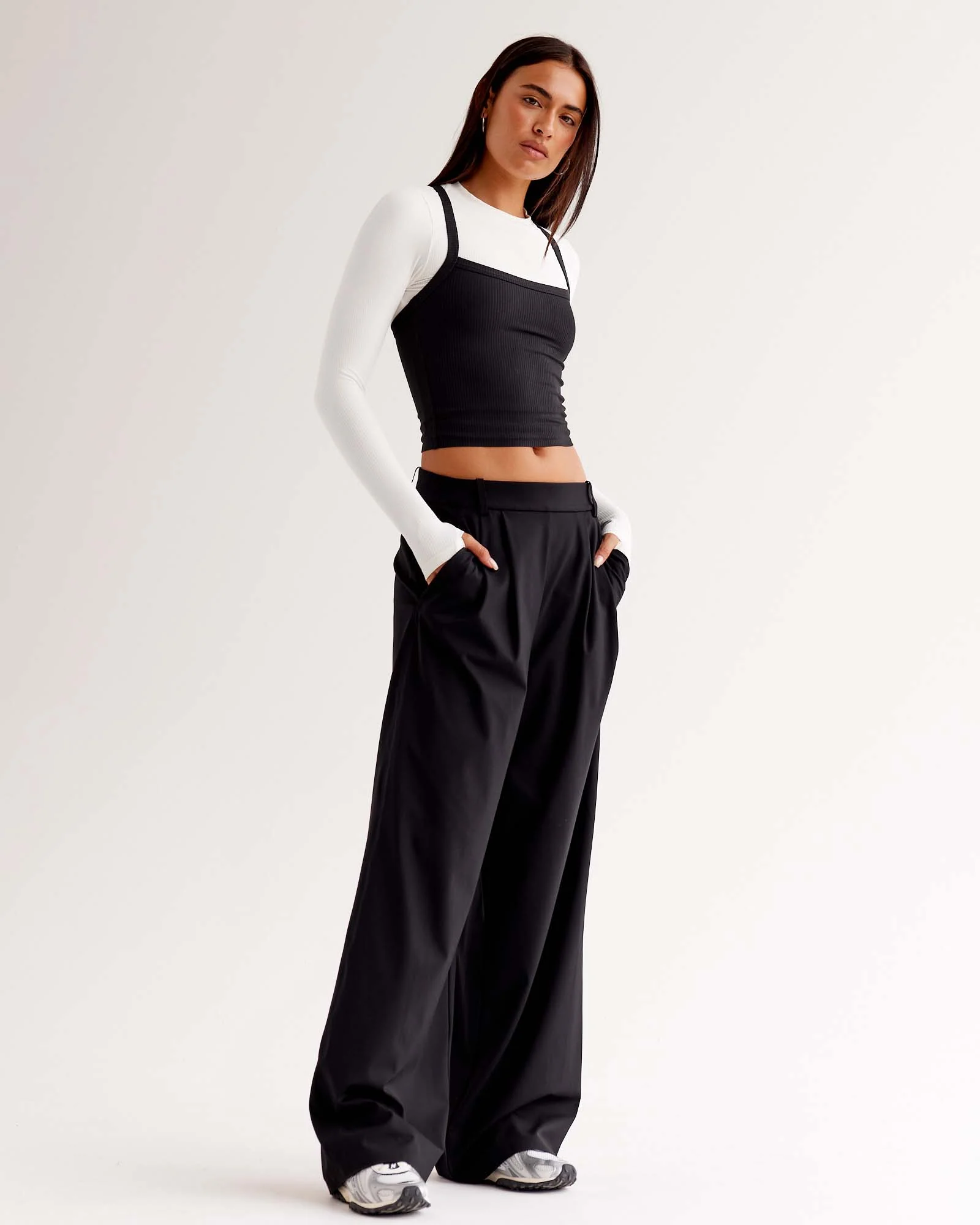StretchShift Wide Leg Pant - Black - Image 5