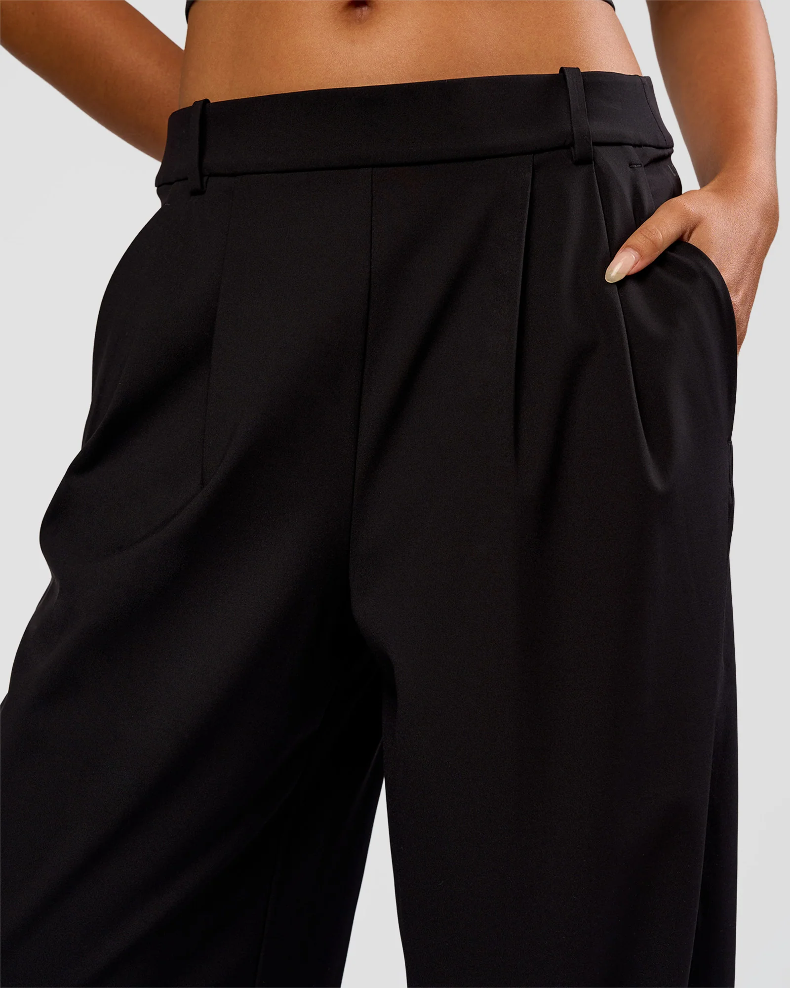 StretchShift Wide Leg Pant - Black - Image 7