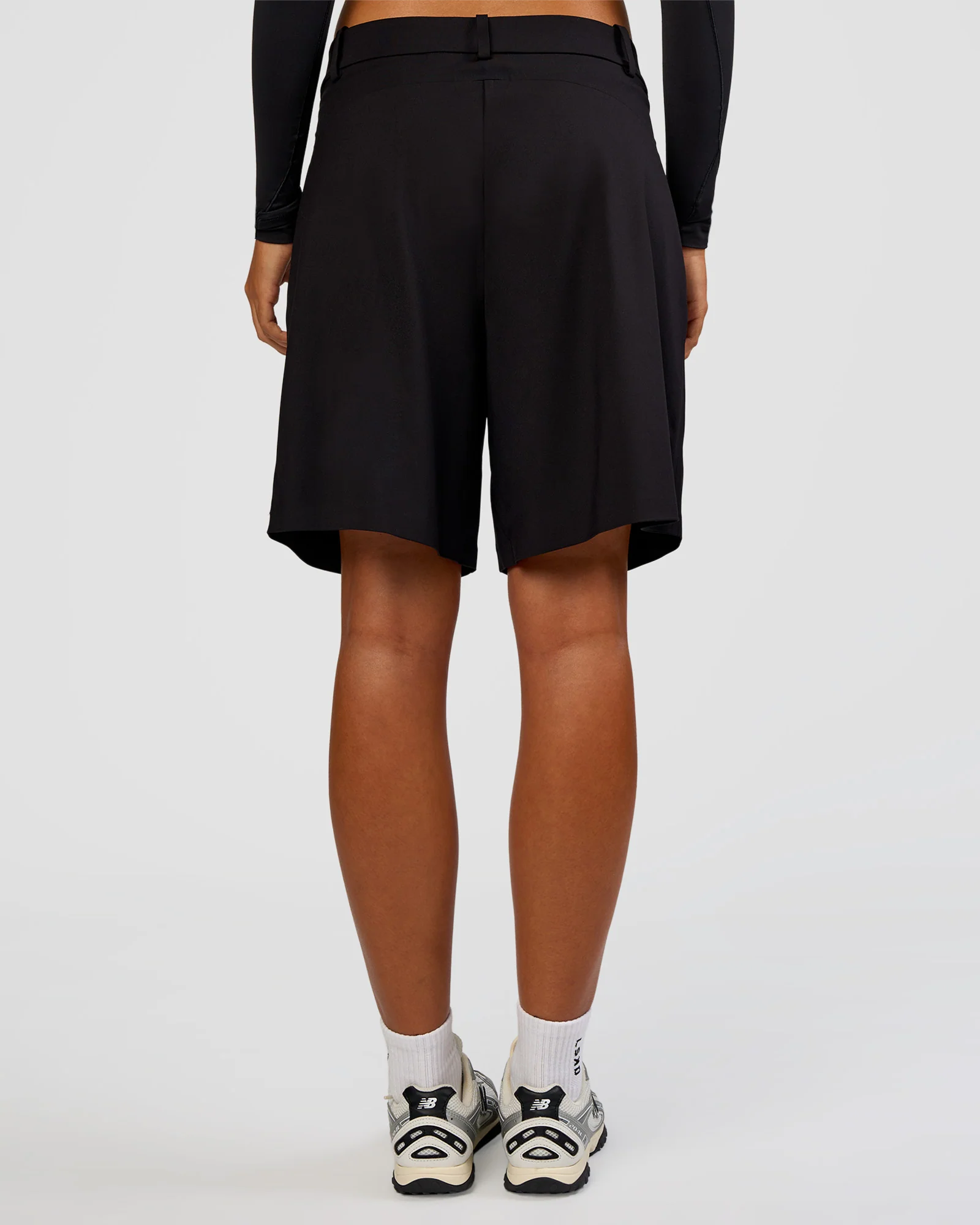 StretchShift Wide Leg Short - Black - Image 8