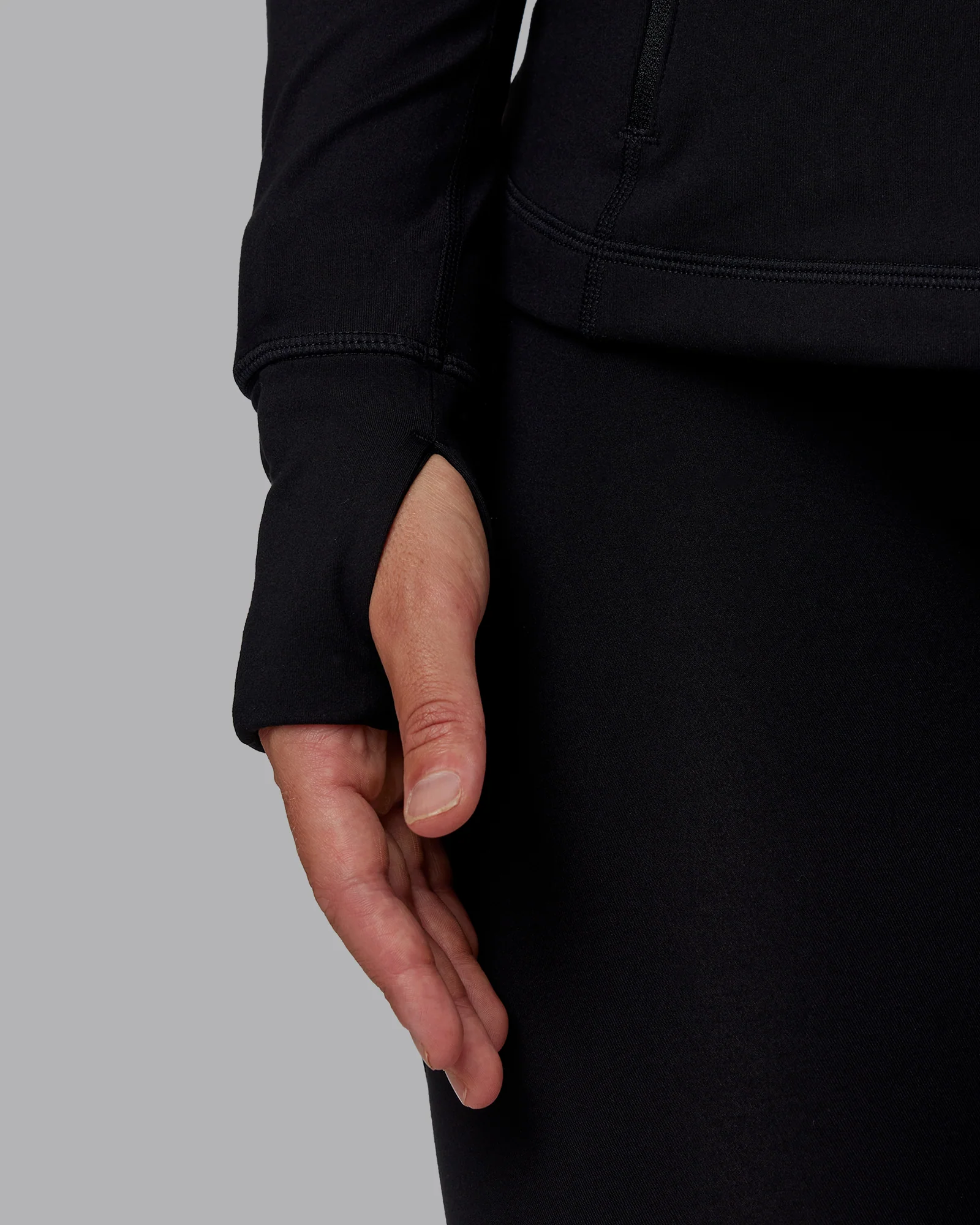 Stride Zip Through Jacket - Black - Image 3