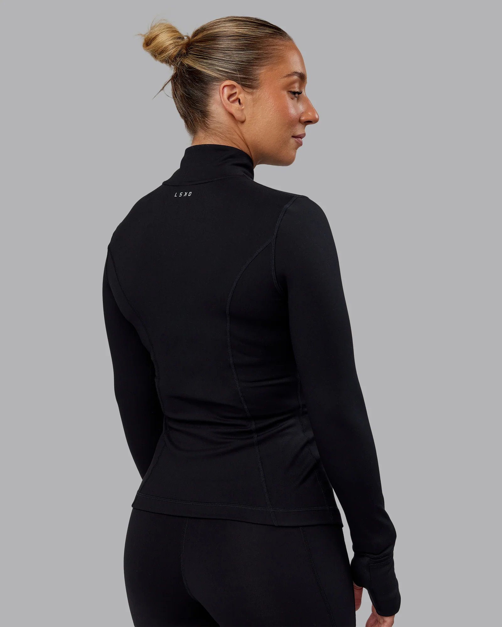 Stride Zip Through Jacket - Black - Image 4