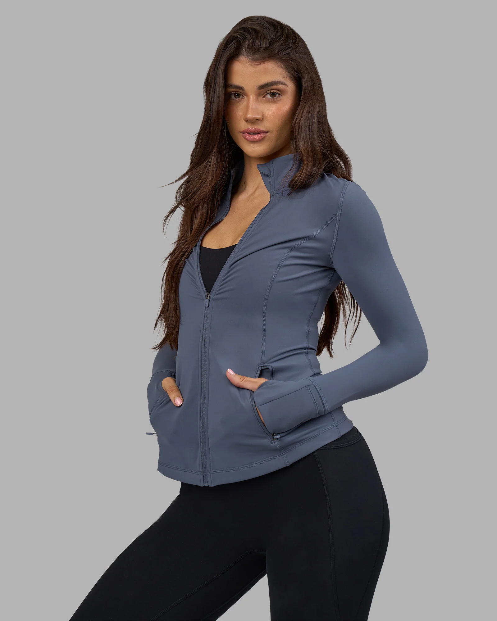 Stride Zip Through Jacket - Night Shadow - Image 7