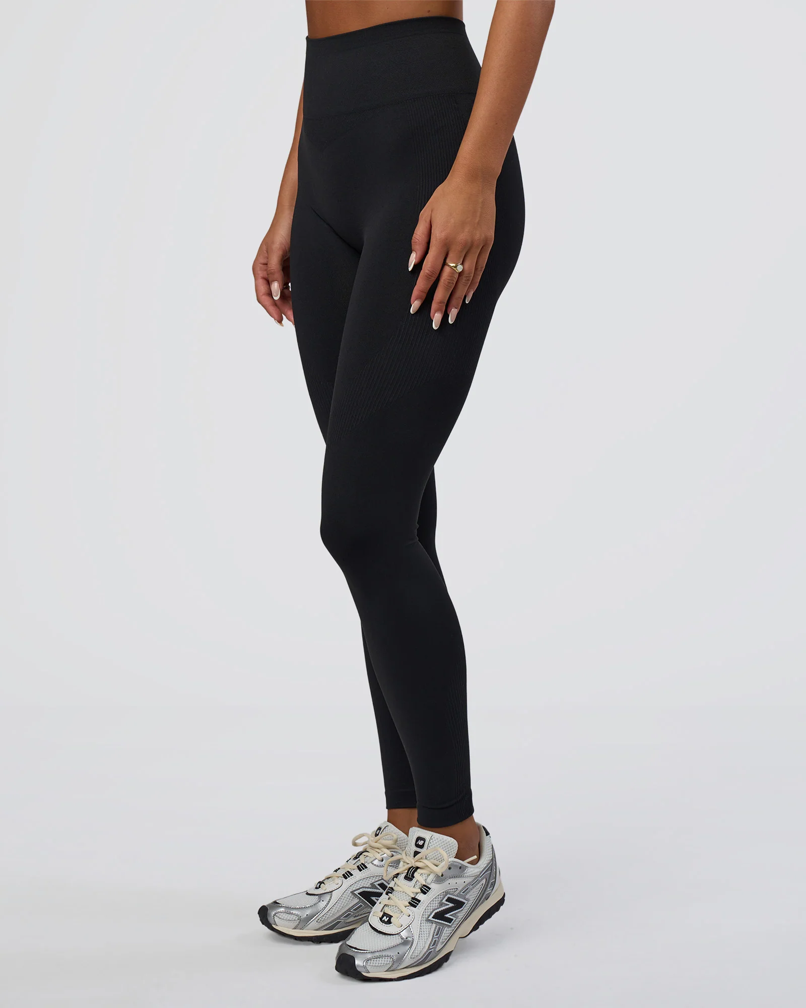 Surge Seamless High-Rise Full Length Legging - Black - Image 5