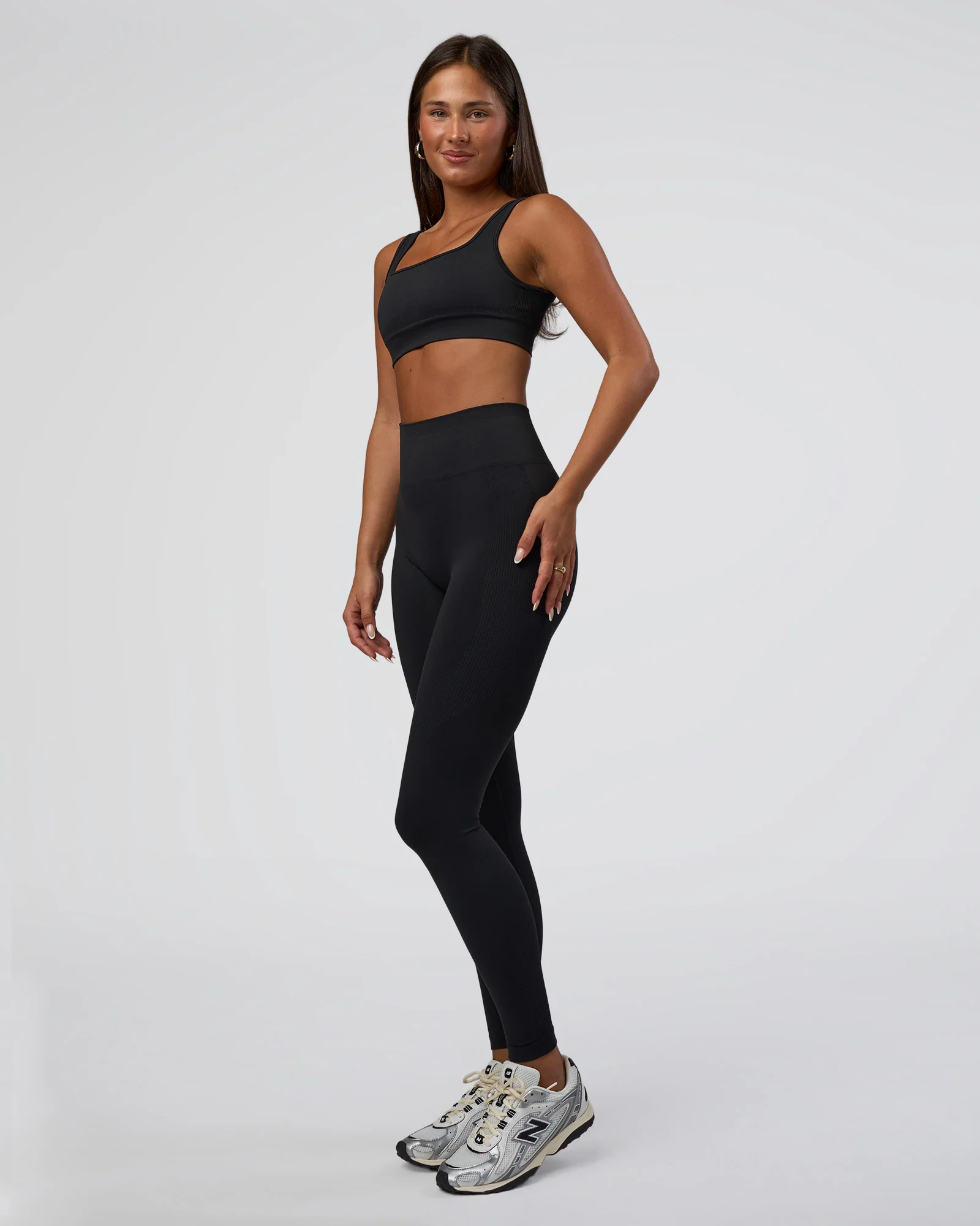 Surge Seamless High-Rise Full Length Legging - Black - Image 9