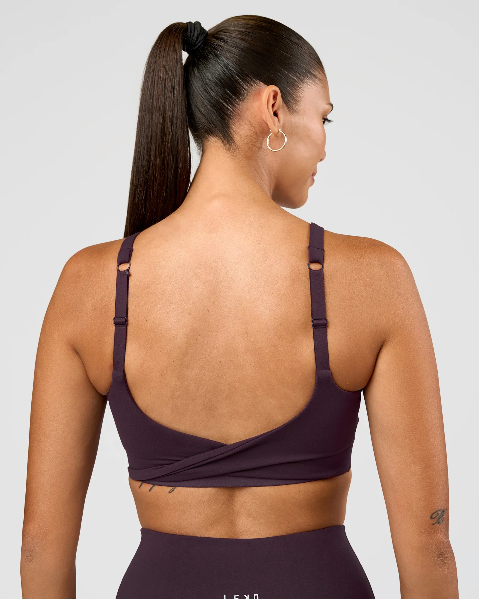 Twist Sports Bra D/DD/E - Midnight Plum - Image 2