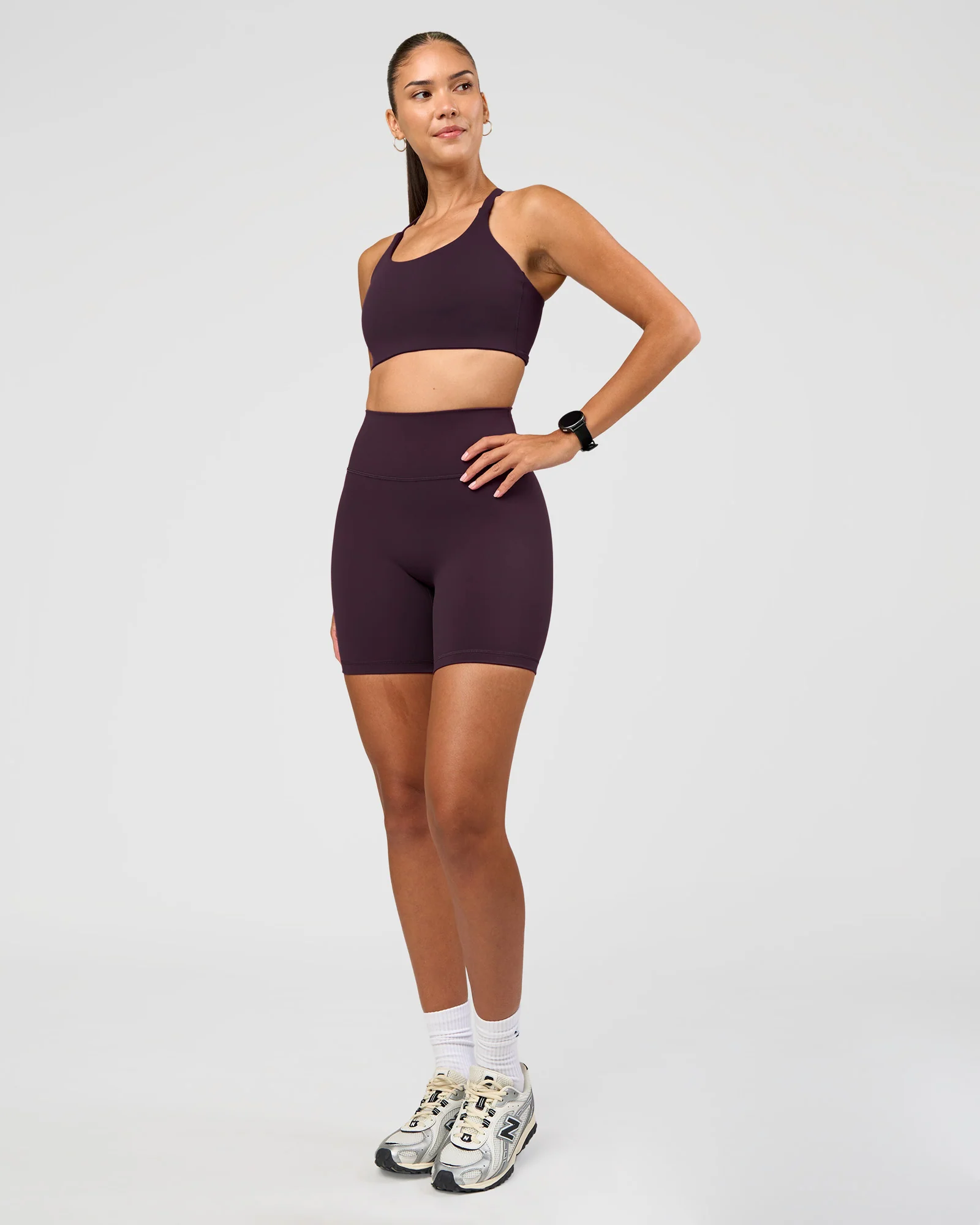 Twist Sports Bra D/DD/E - Midnight Plum - Image 8