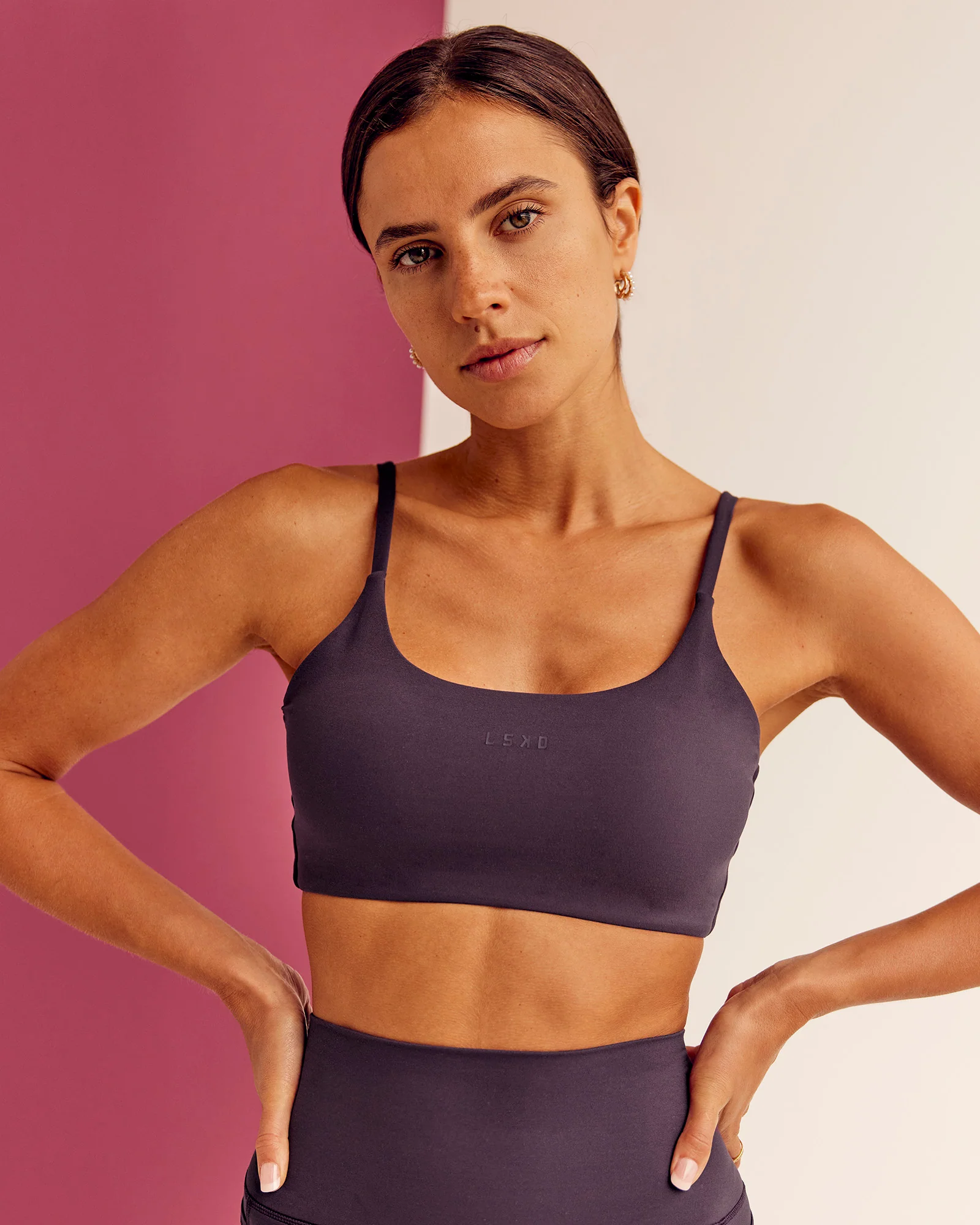 Twist Sports Bra - Midnight Plum - Image 4