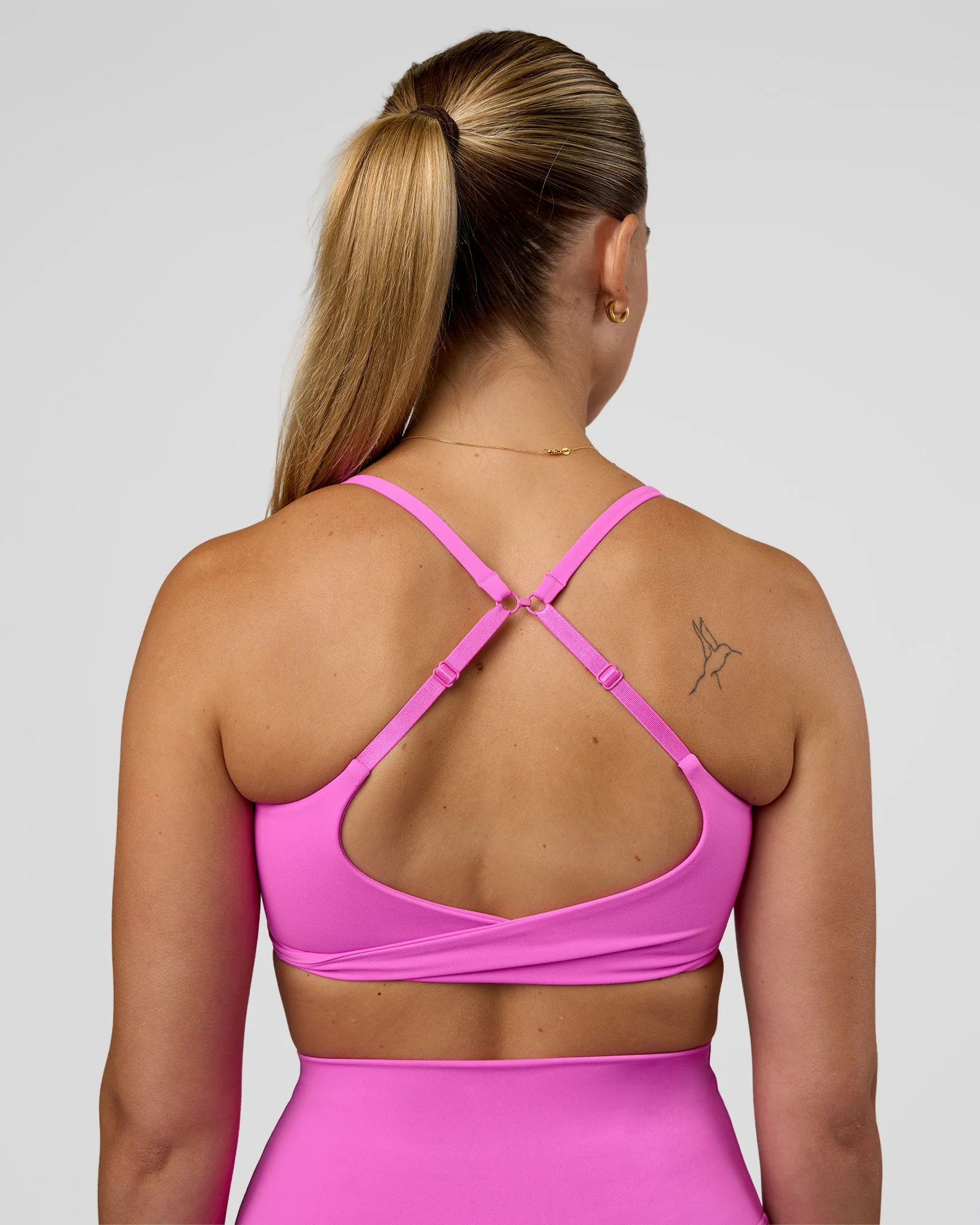 Twist Sports Bra - Ultra Fuchsia - Image 2