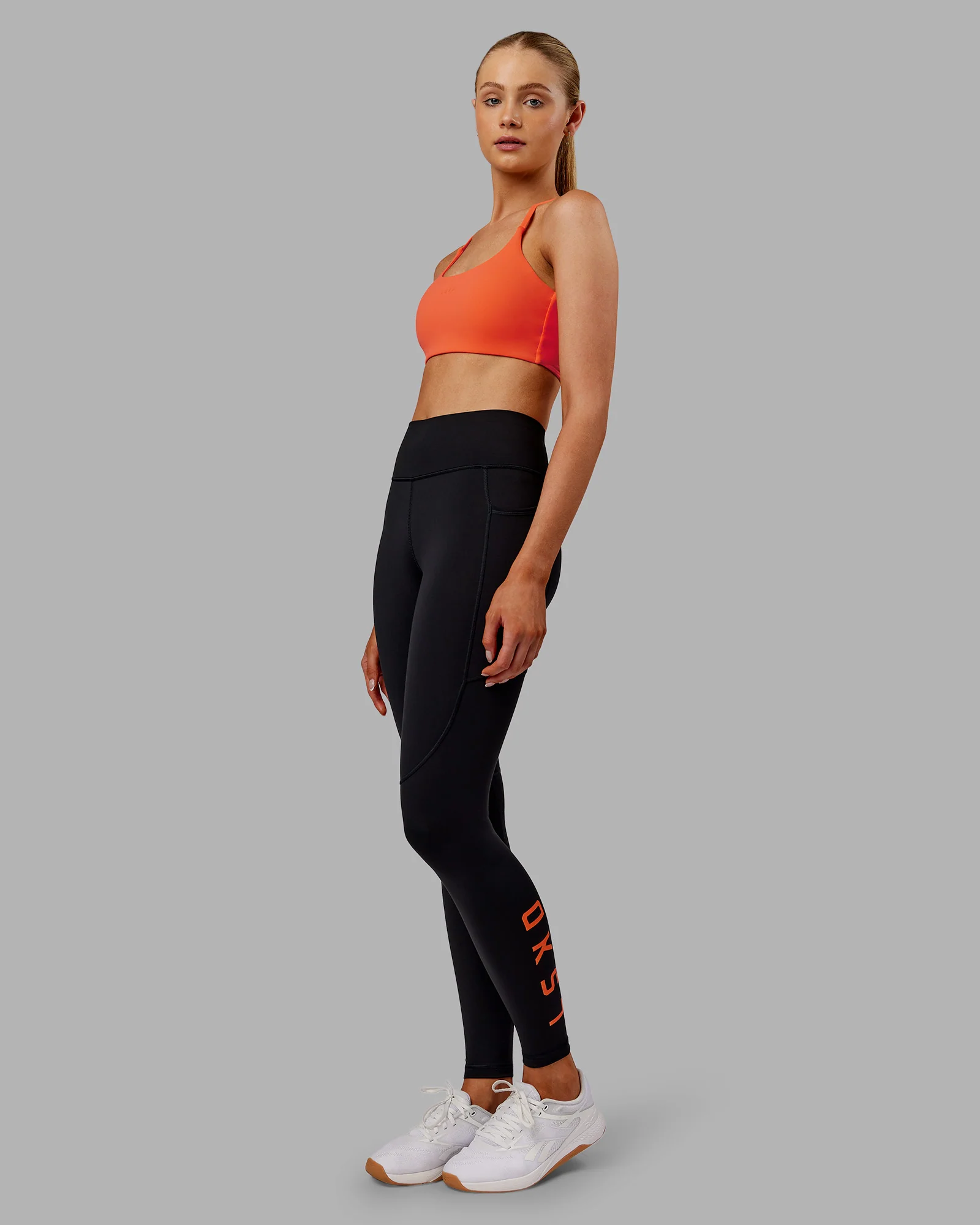 Twist Sports Bra - Ultra Orange - Image 5