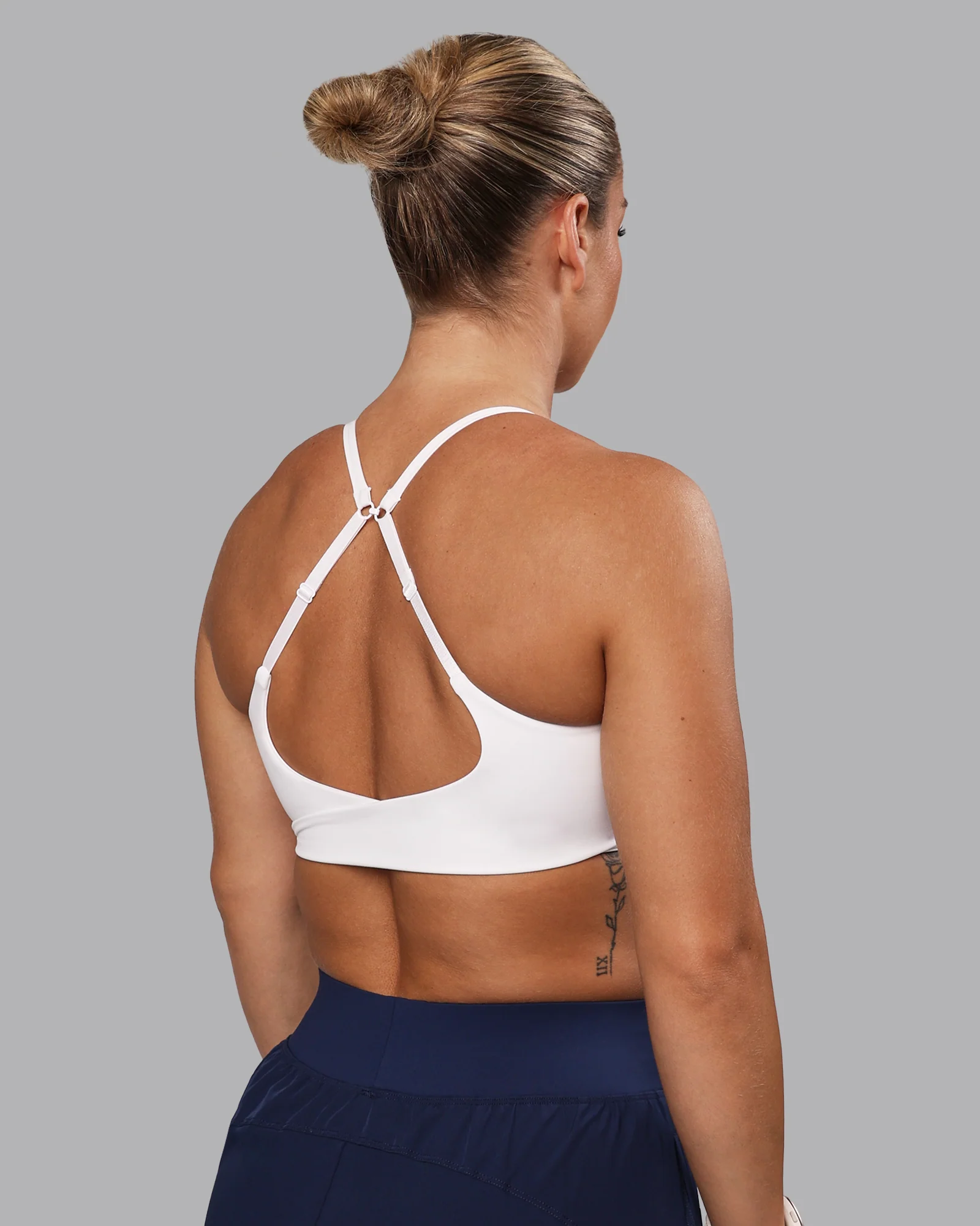 Twist Sports Bra - White - Image 2