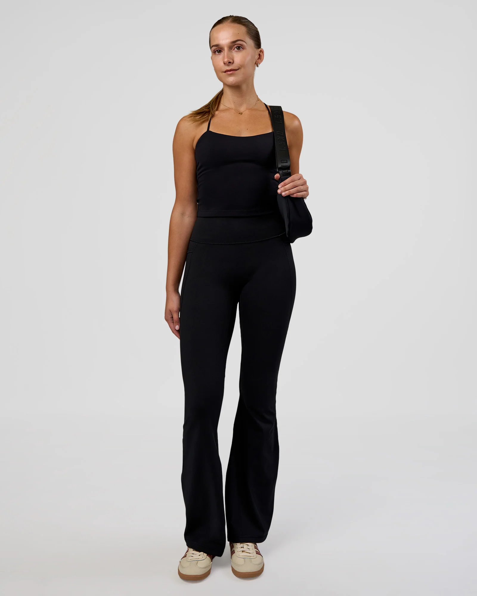 Twister Shelf Bra Tank - Black - Image 4