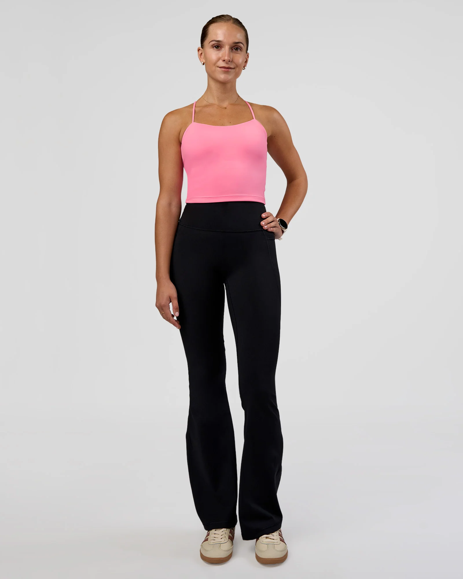 Twister Shelf Bra Tank - Candy Pink - Image 5