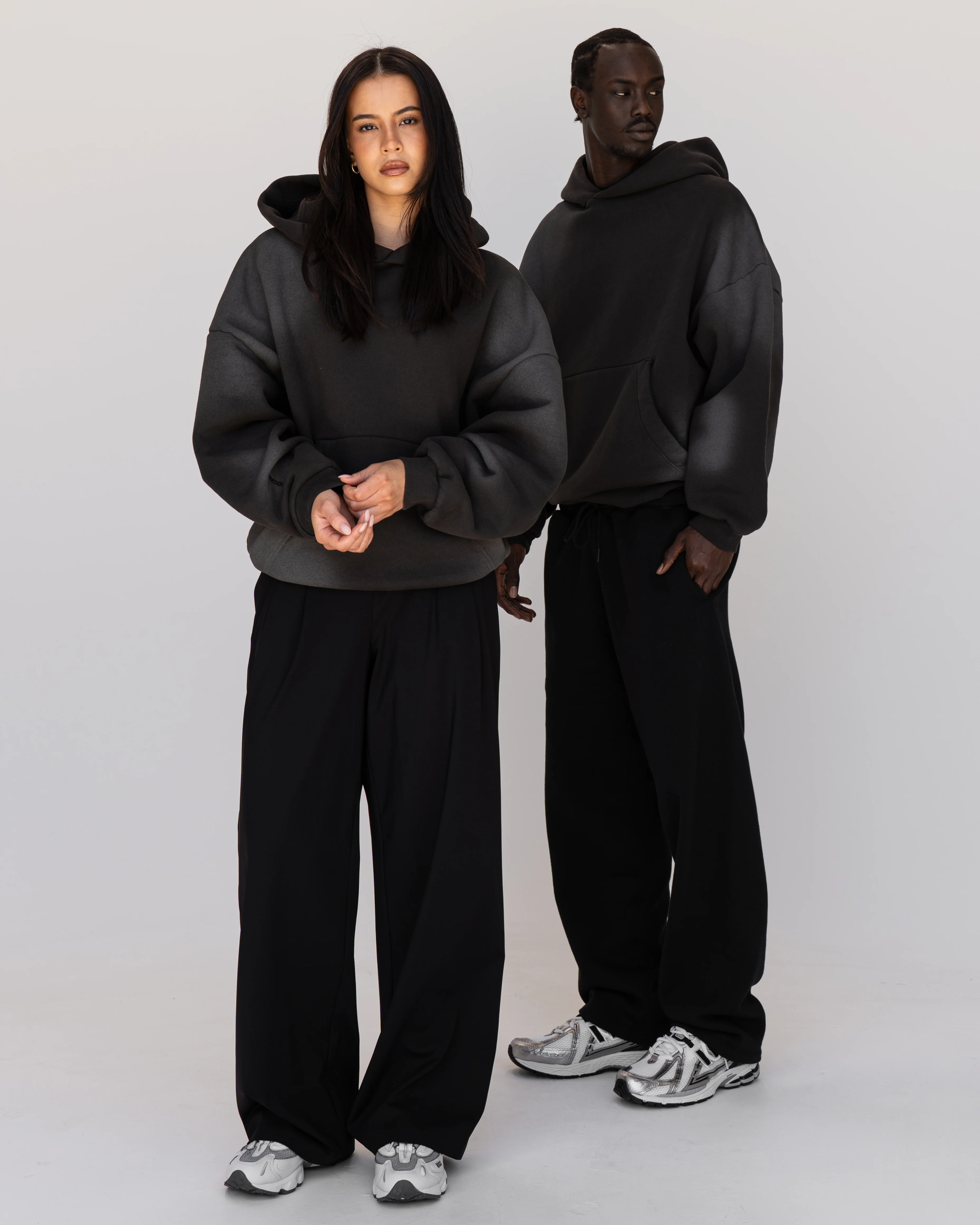 Memory In Motion Ultra Heavyweight Washed Hoodie - Charcoal Washed - Image 11
