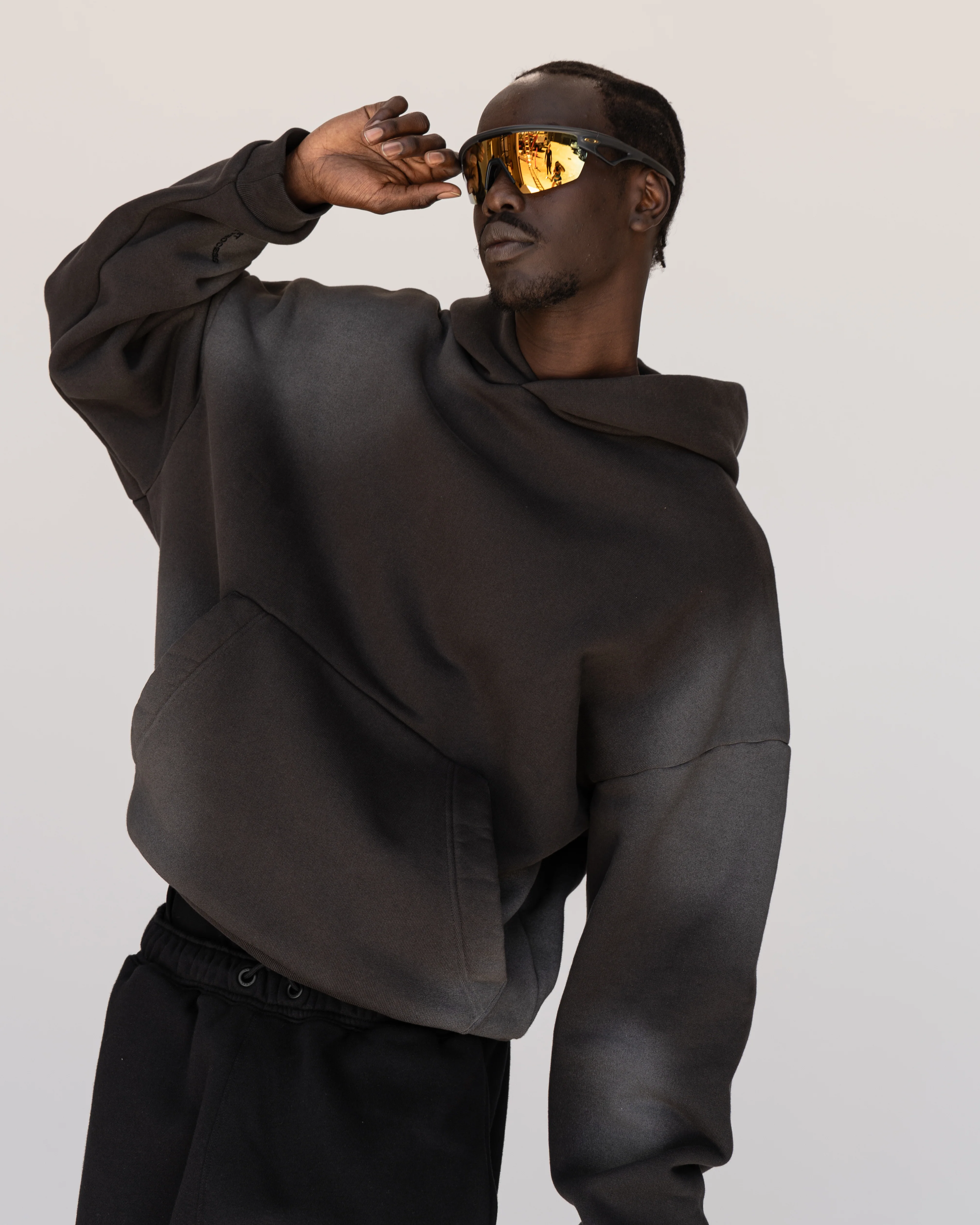Memory In Motion Ultra Heavyweight Washed Hoodie - Charcoal Washed - Image 14