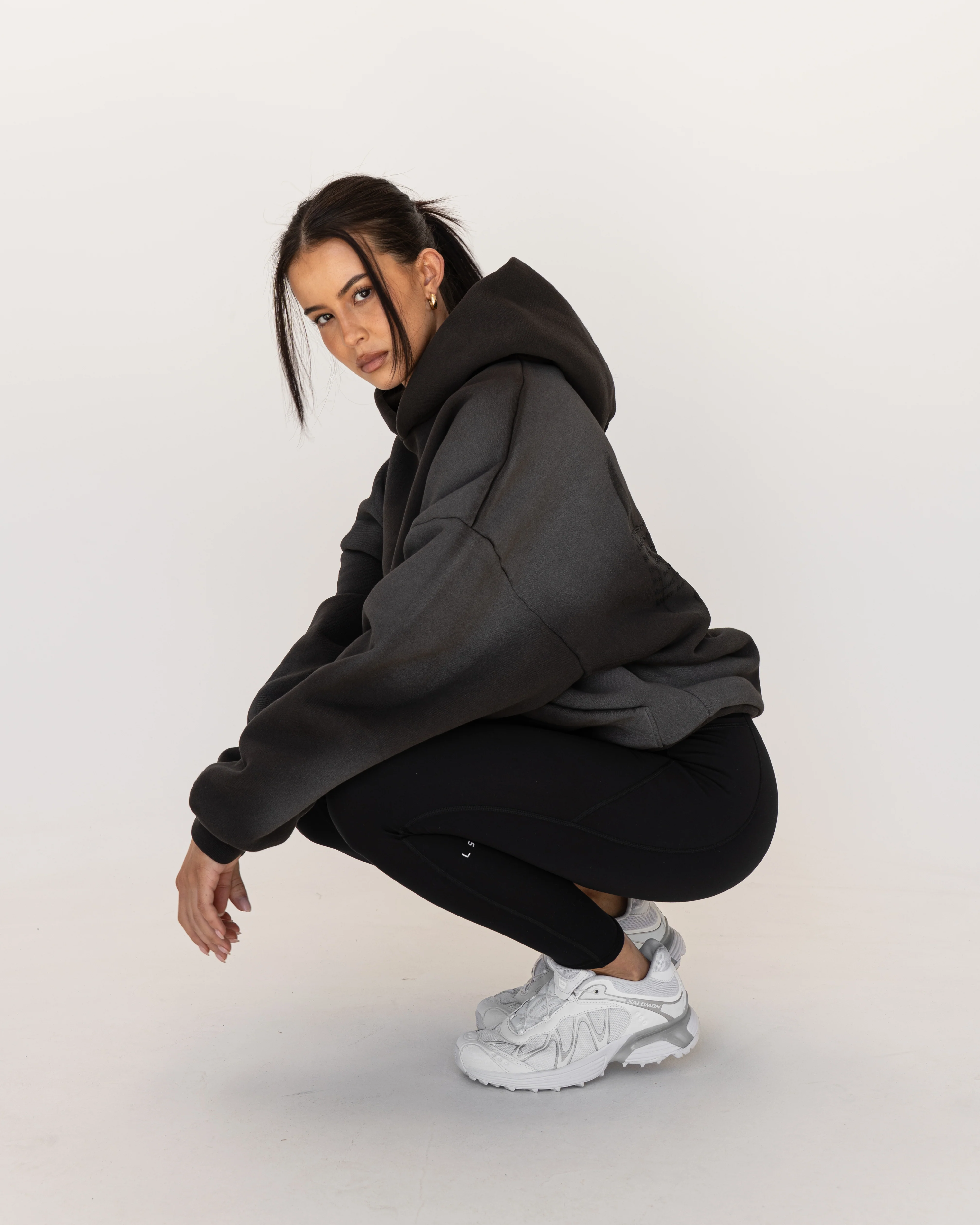 Memory In Motion Ultra Heavyweight Washed Hoodie - Charcoal Washed - Image 5