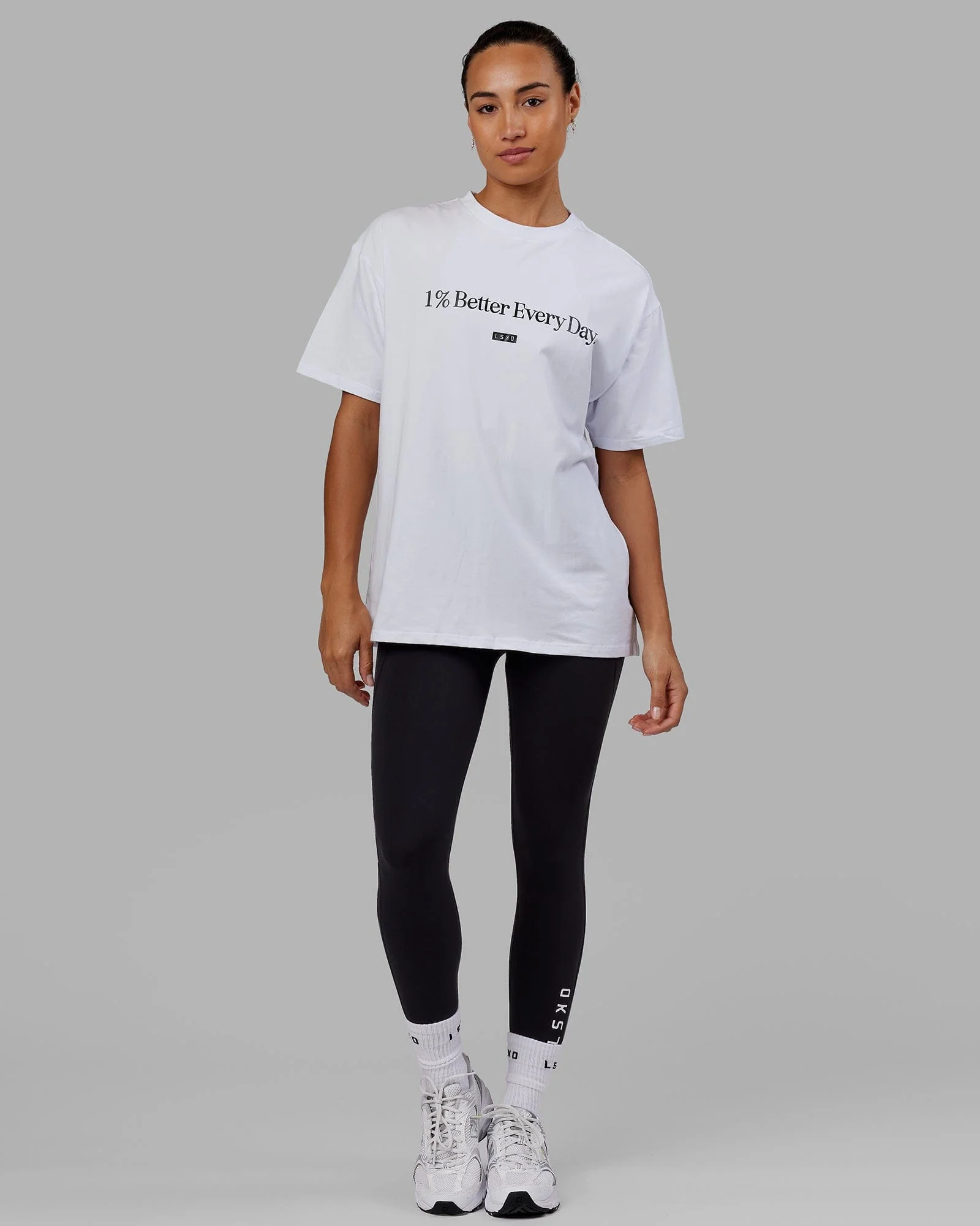 1% Better FLXCotton Tee Oversize - White - Image 7