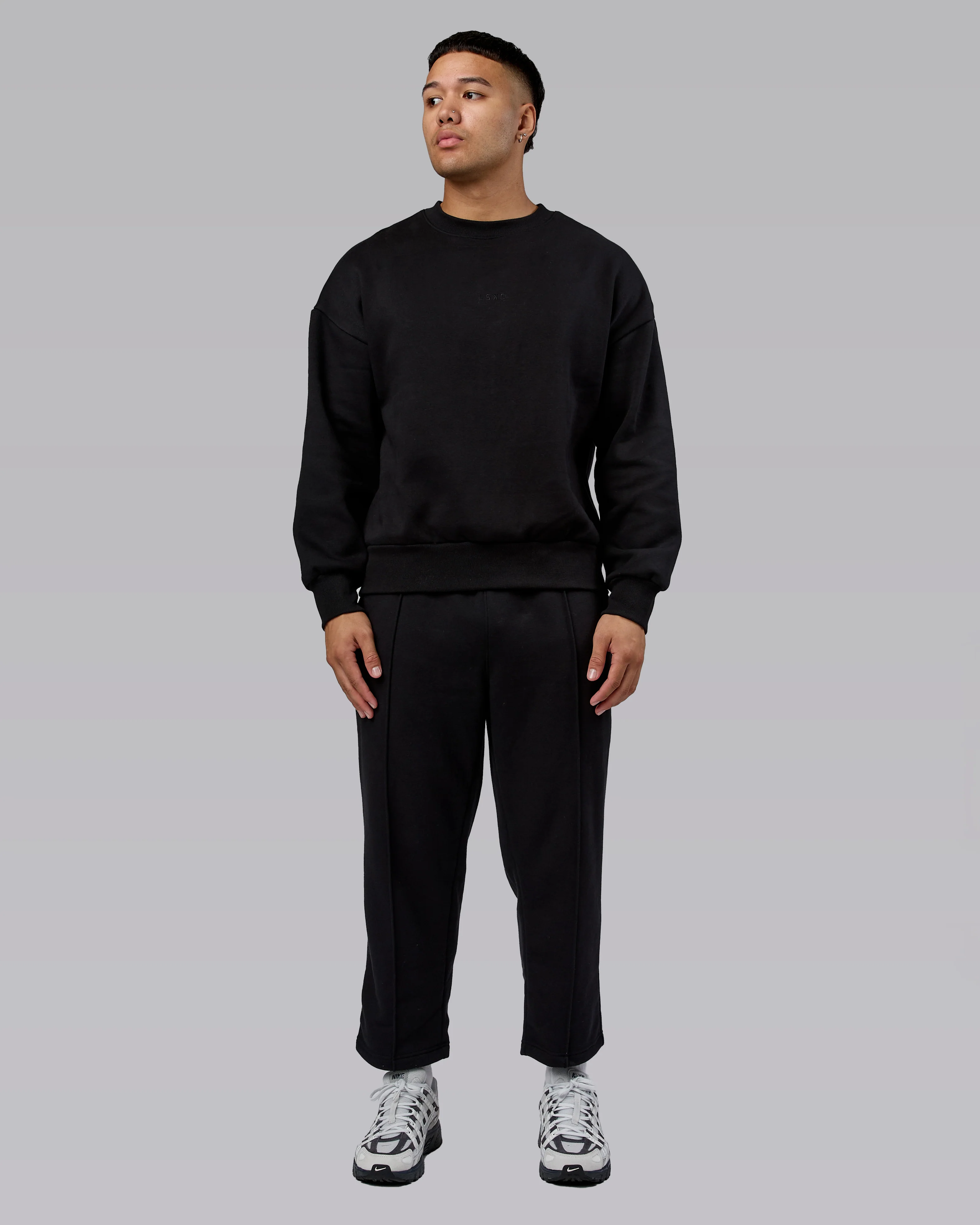 Urban Cropped Track Pant - Black - Image 5