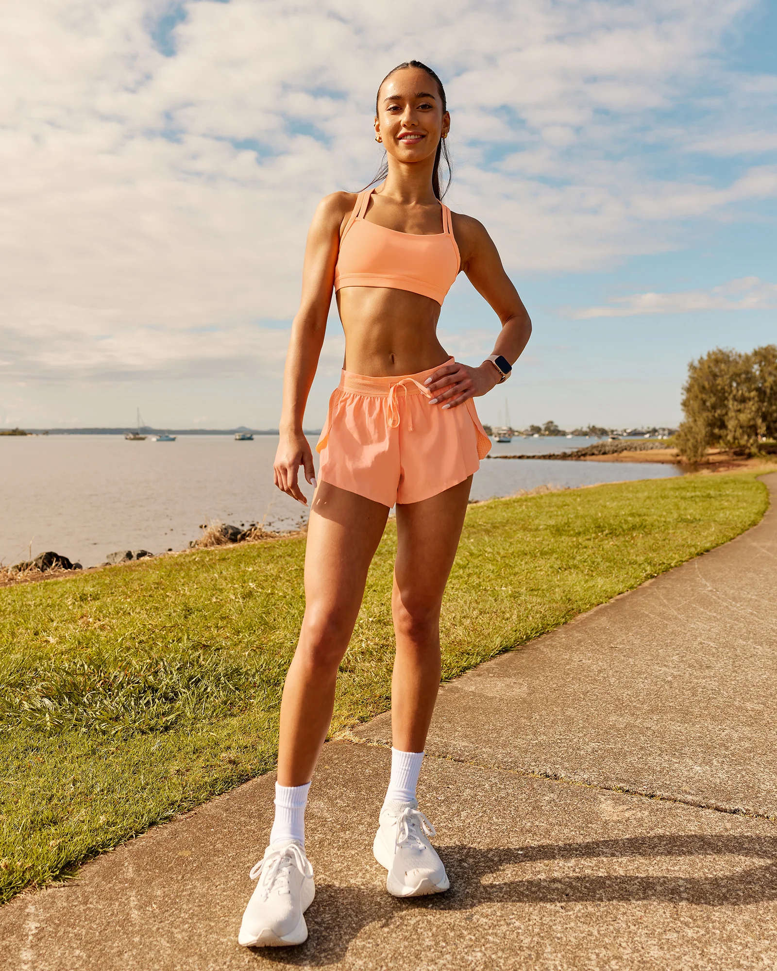 Velocity Sports Bra - Cantaloupe - Image 3