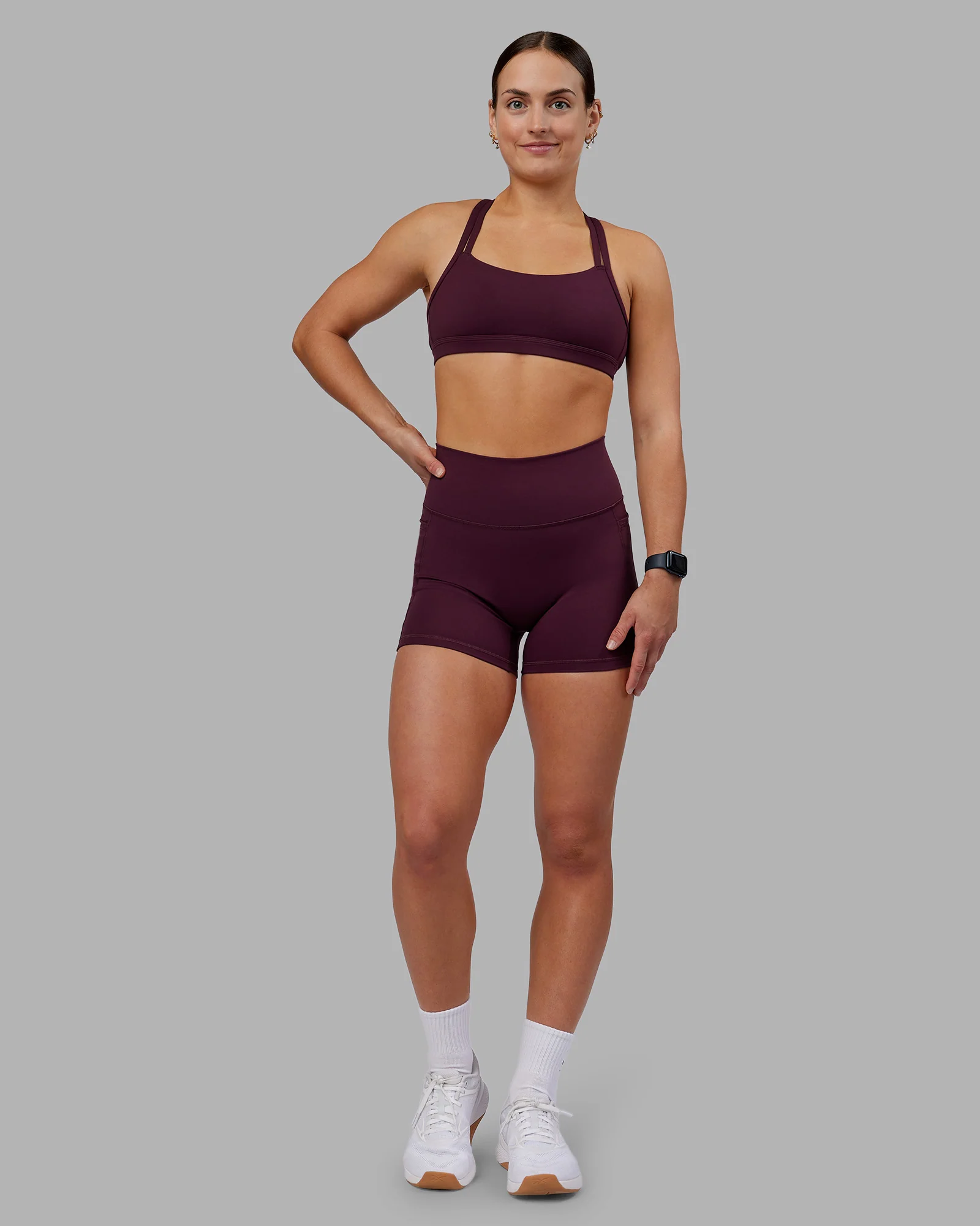 Velocity Sports Bra - Cherry Lacquer - Image 7