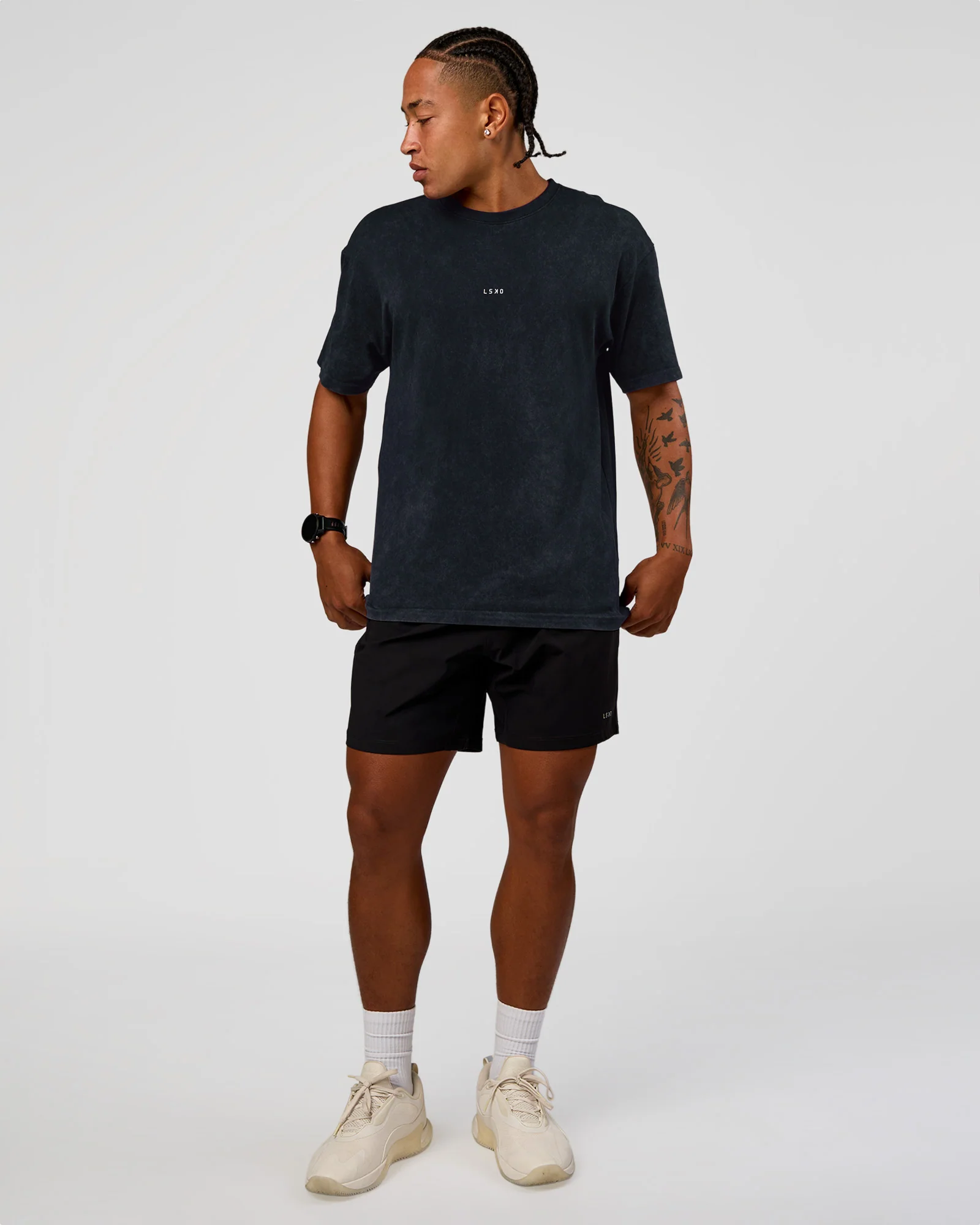 Power Oversized Tee - Black Washed - Image 4