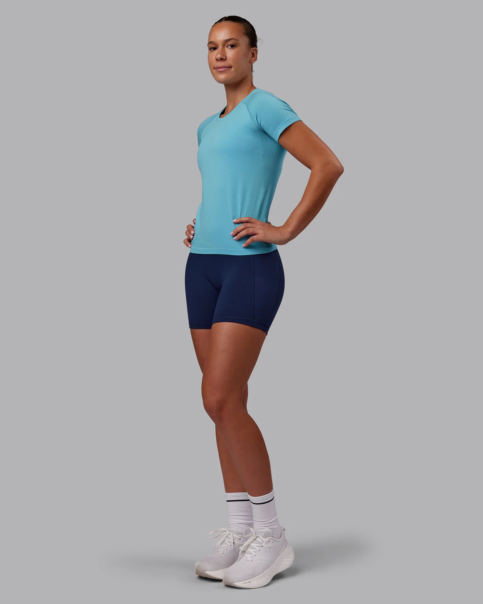 AeroFLX+ Seamless Tee - Retro Blue/Retro Blue - Image 6