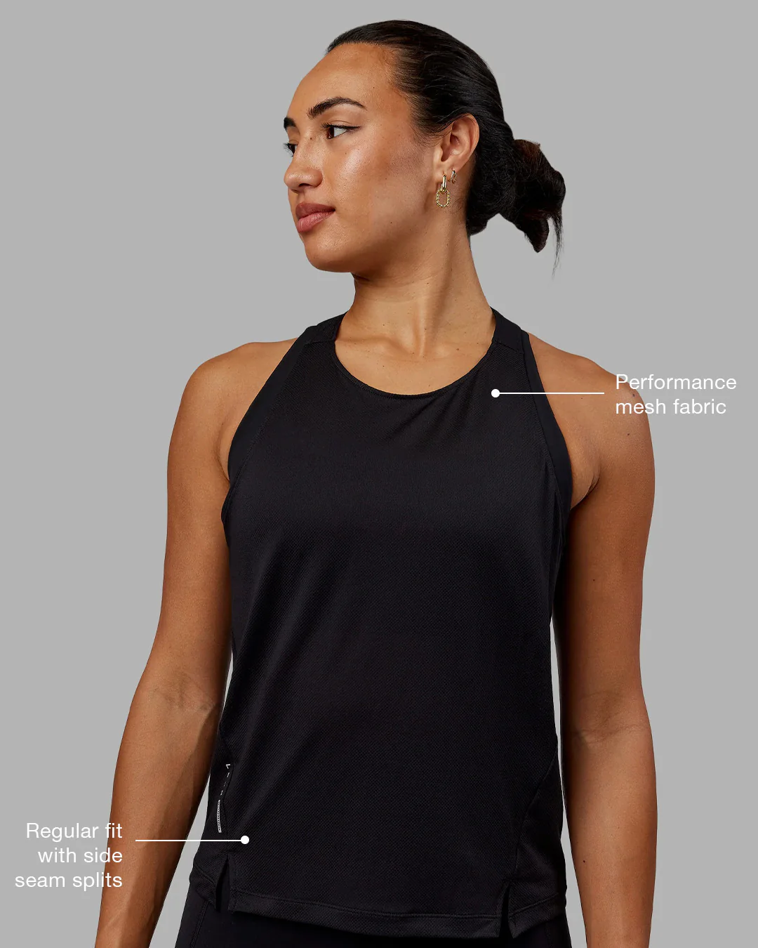 Pace Running Tank - Black - Image 2