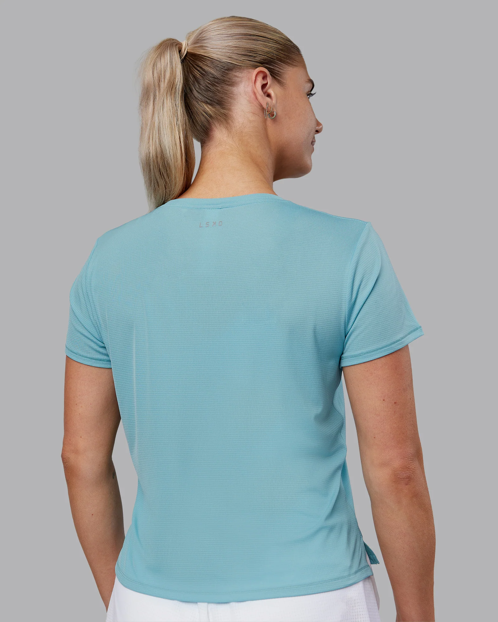 Pace Running Tee 2.0 - Retro Blue-White - Image 3