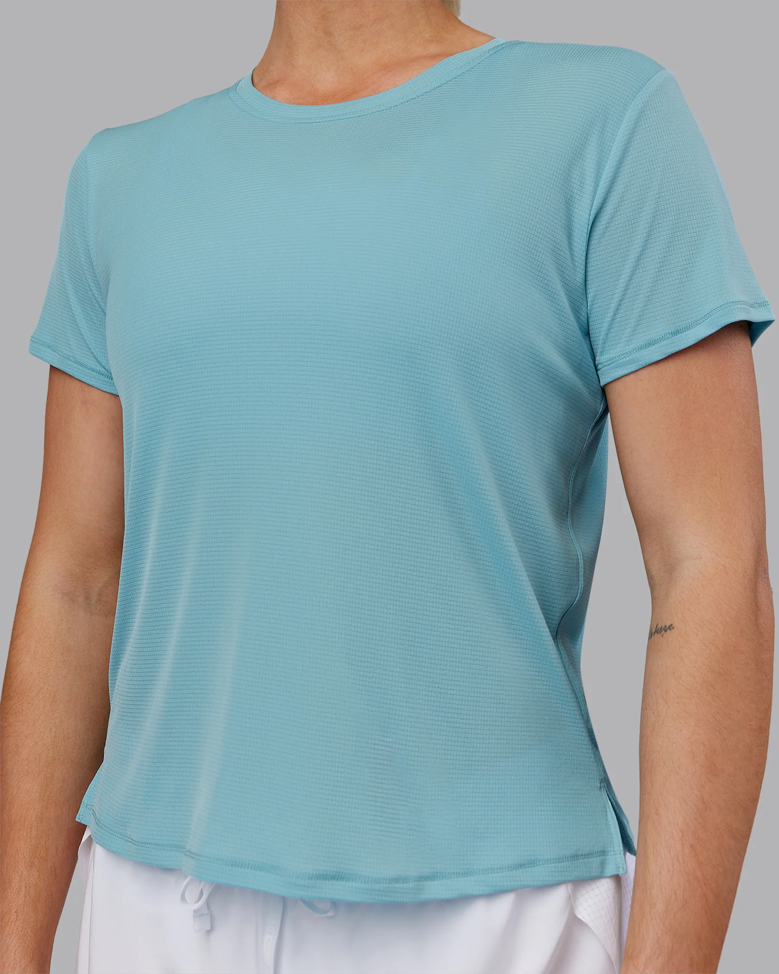 Pace Running Tee 2.0 - Retro Blue-White - Image 5